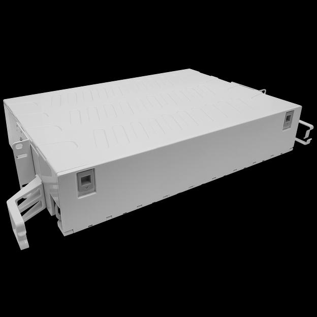 Кросс оптический 19" (ШКОС) на 48 портов SC, пластиковый выдвижной, 2U фото 1