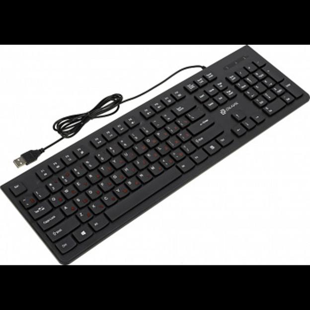 Клавиатура Oklick 505M черный USB slim {1196544} фото 5