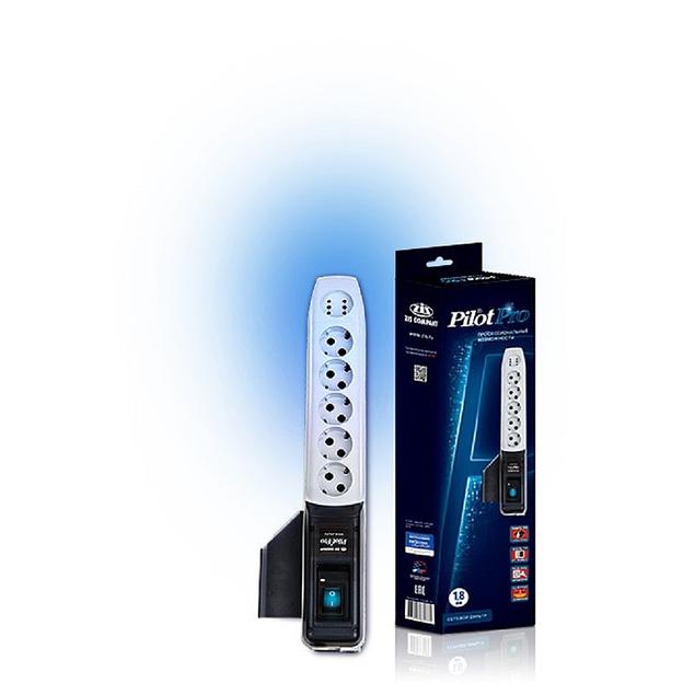 ZIS Сетевой фильтр Pilot - Pro {5 евро, 1 росс.} 3 м фото 1