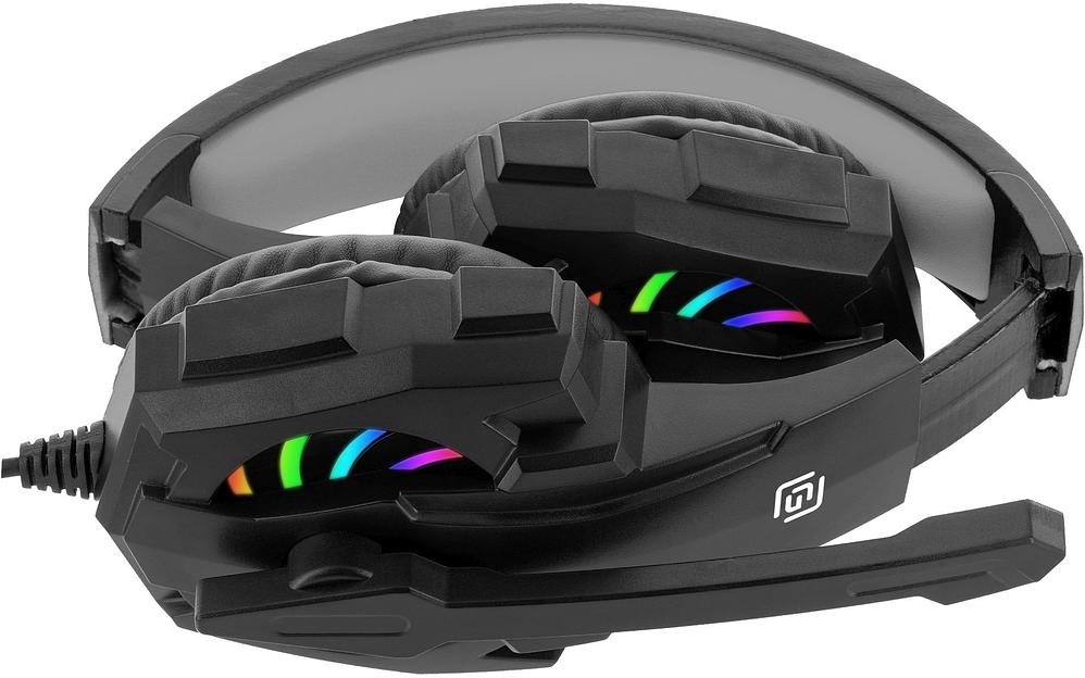 Наушники с микрофоном Оклик HS-L355G черный 1.8м мониторные оголовье (1939807) фото 4