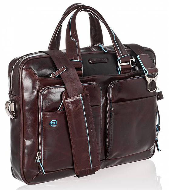 Сумка Piquadro Blue Square CA2849B2/MO коричневый натур.кожа/нейлон фото 3