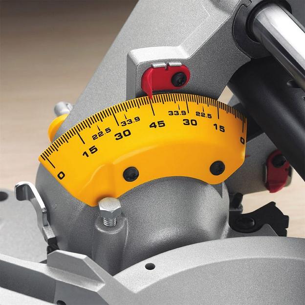 Торцовочная пила DEWALT DWS780-QS 1675 Вт 1900-3800 об/мин возможность подключения пылесоса, подсветка, пылесборник фото 6