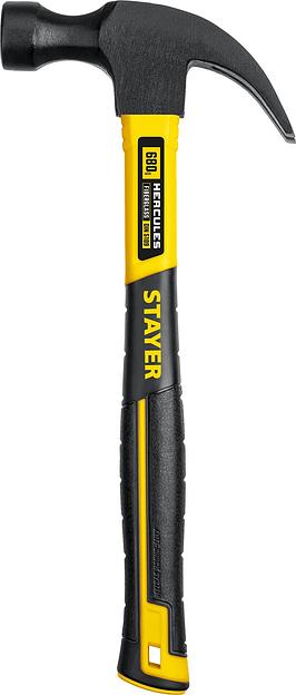 STAYER Fiberglass, 680 г, с фиберглассовой рукояткой, столярный молоток-гвоздодёр, Professional (2026) фото 4