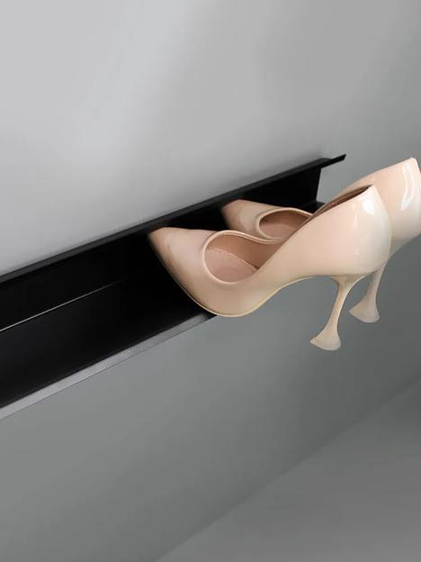 Полка для обуви «MySpace SHO-80B» чёрная ОПТ  фото 1