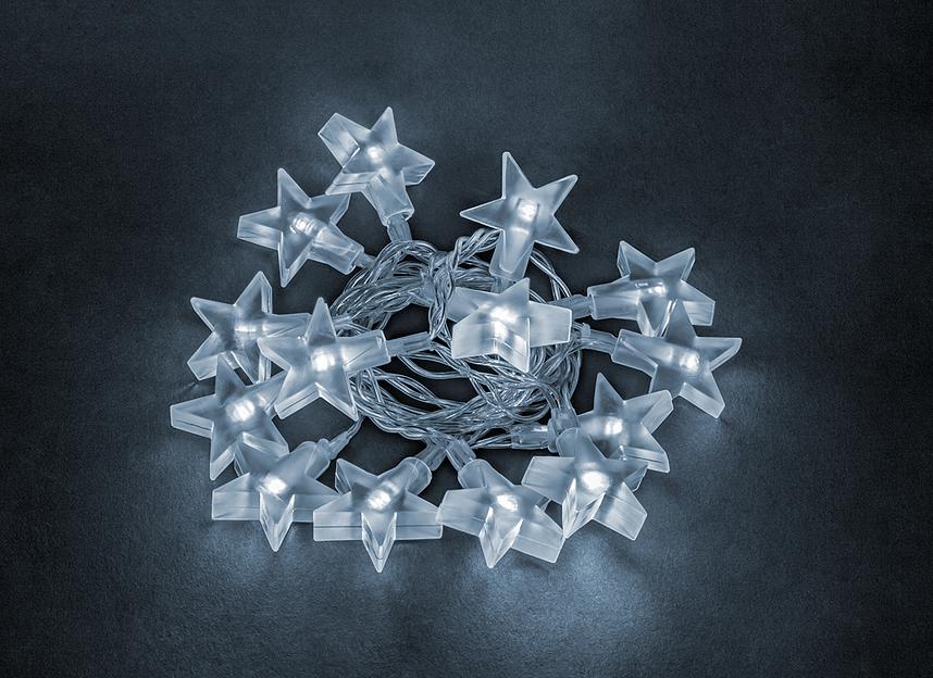 Гирлянда новогодняя светодиодная NGF-D042-03 нить звезды CW 1.6м IP20 Navigator Group 30610 фото 1