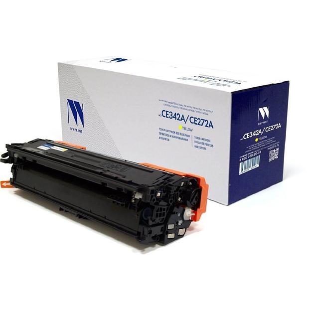 Картридж NVP совместимый NV-CE342A/CE272A Yellow универсальные для HP Color LaserJet 700 M775dn/ 700 M775f/ 700 M775z/ 700 M775z+/ CP5525dn/ CP5525n/ CP5525xh/ M750dn/ M750n/ M750xh (16000k) фото 1