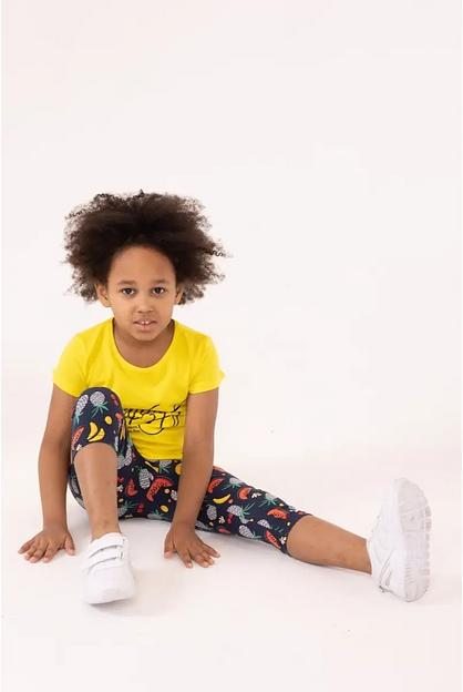 Костюм для девочек Золотой ключик бриджи и футболка, опт фото 2