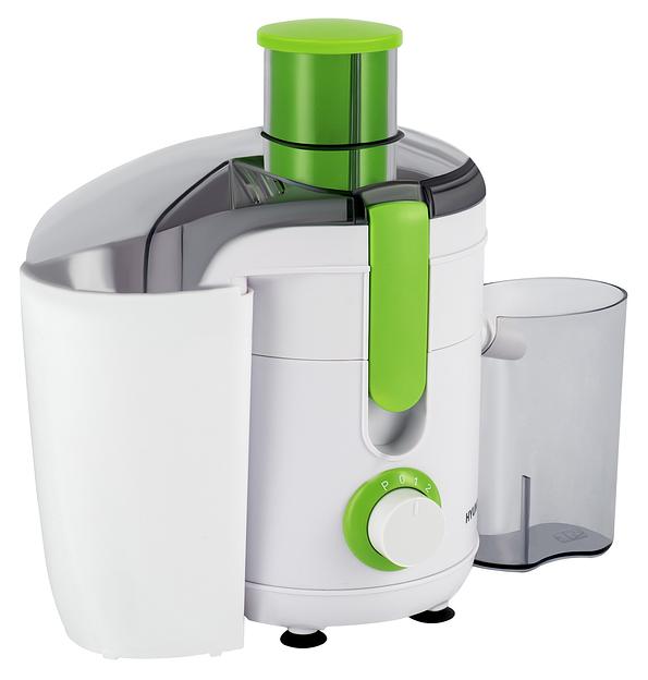 Соковыжималка центробежная Hyundai HY-JE1615 500Вт рез.сок.:400мл. черный/зеленый фото 2