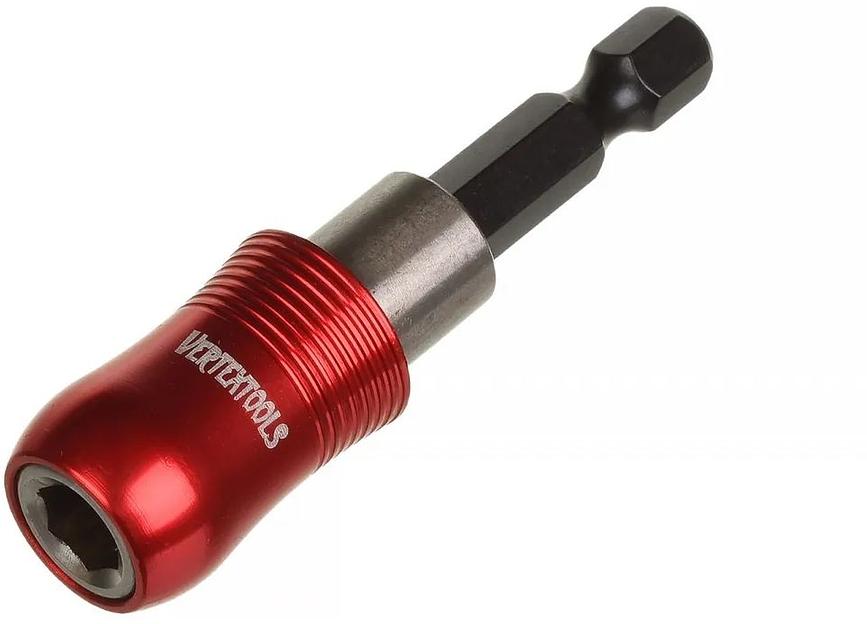 Адаптер для бит 1/4 Vertextools с держателем и двойным магнитом (8шт/уп) фото 1
