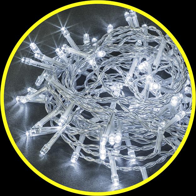 Гирлянда новогодняя светодиодная NGF-S01-100CW-10-11.5m-230-C8-TR-IP20 Navigator Group 21389 фото 1