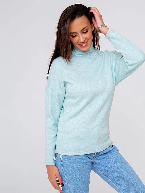 Свитер трикотажный, бирюзовый, Опт фото 2