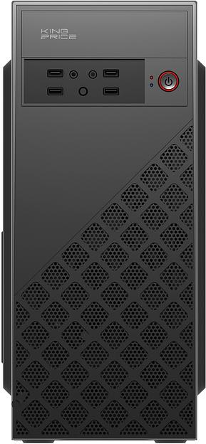 Корпус KingPrice KPCC-MD203 черный без БП ATX 1x80mm 3x120mm 2xUSB2.0 audio фото 3