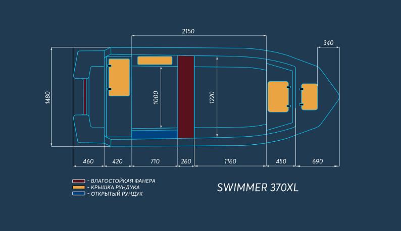 Моторная лодка Swimmer 370XL фото 10