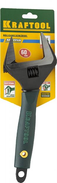 Ключ разводной SlimWide, 300 / 60 мм, KRAFTOOL [27258-30] фото 2