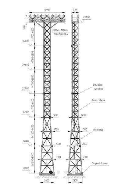 Осветительная мачта Н-45 фото 1