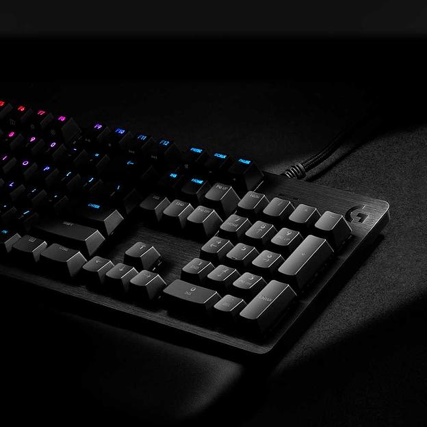 Клавиатура игровая Logitech G513 CARBON - GX BLUE (CLICKY) SWITCH (механическая клавиатура с RGB-подстветкой) US INT'L фото 5