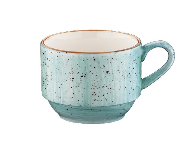 Чашка  80 мл. кофейная d=59 мм. h=48 мм. штабелир. Аква (блюдце 62124), форма Банкет /1/6/ фото 1