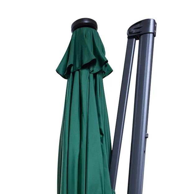 Зонт Pro-Komfort для летних кафе с подсветкой темно-зеленый ОПТ фото 7