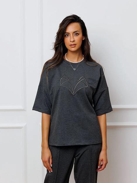 Футболка женская, Графит, Опт фото 2