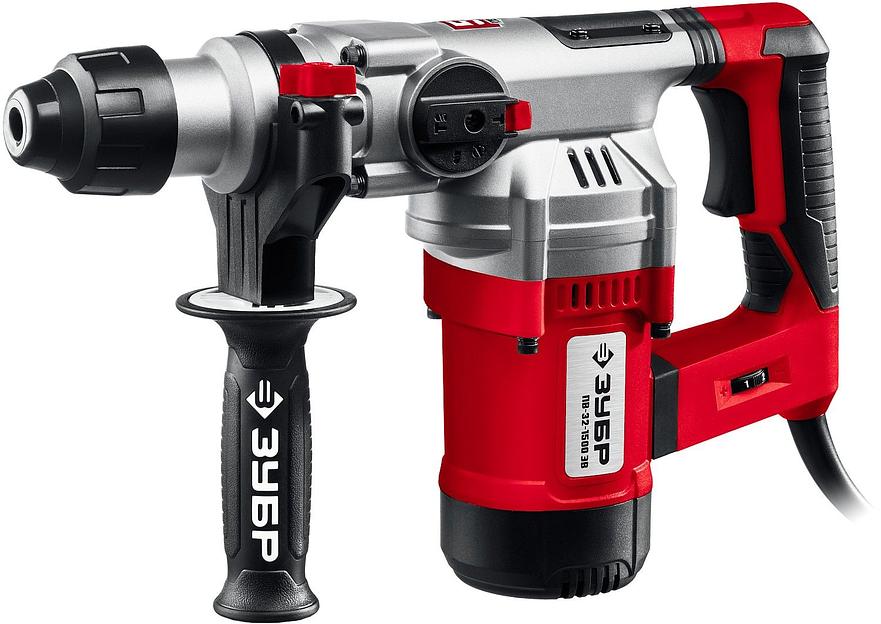 ЗУБР 32 мм, 1500 Вт, перфоратор SDS Plus, АВТ (ПВ-32-1500 ЭВ) фото 1