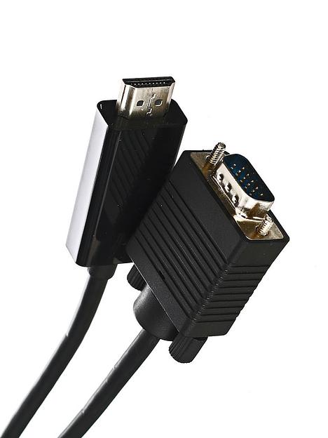 Кабель-переходник HDMI --> VGA_M/M 1,8м Telecom VCOM Telecom HDMI --> VGA_M/M 1,8м (TA670-1.8M) фото 2