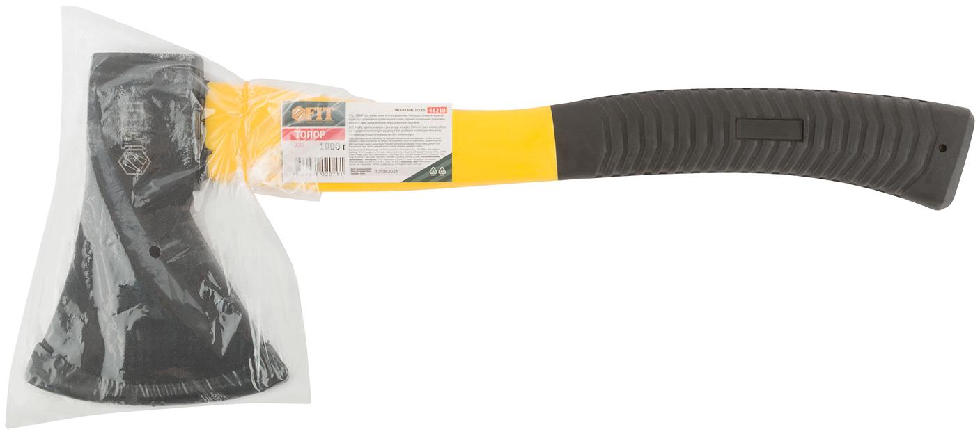 Топор кованая усиленная сталь, усиленная фиберглассовая ручка 1000 гр. фото 3