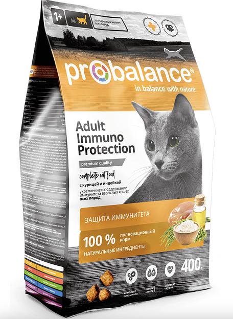 Сухой корм для кошек Probalance Immuno Protection с курицей и индейкой 400 гр, опт фото 1