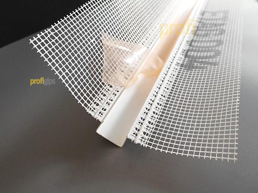 Рустовочный профиль ПВХ 3 м ProfiGips с сеткой 20×30 мм ОПТ фото 4