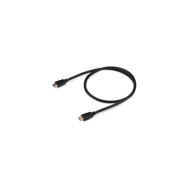 Кабель аудио-видео Buro HDMI 2.0, HDMI (m) - HDMI (m), ver 2.0, 1м, GOLD, черный [bhp hdmi 2.0-1] фото 1