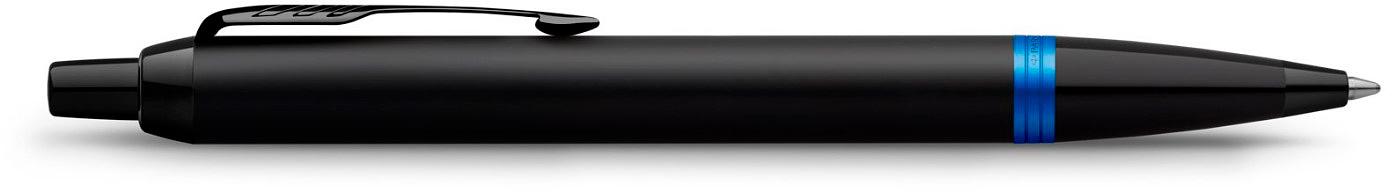 Ручка шариков. Parker IM Vibrant Rings K315 (CW2172941) Marine Blue PVD M син. черн. подар.кор. фото 3