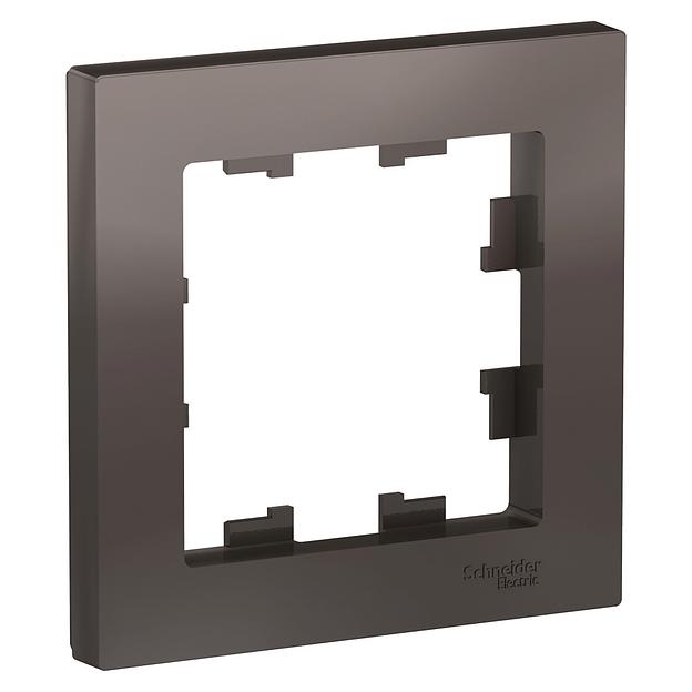 Systeme electric ATN000601 ATLASDESIGN 1-постовая РАМКА, МОККО фото 1