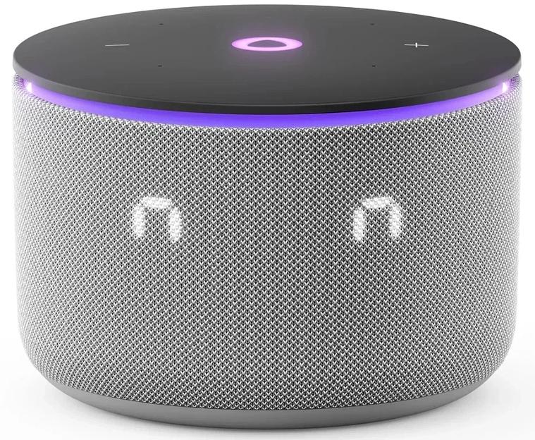 Умная колонка Яндекс Станция Мини 3 Про с Алисой, Zigbee, серый, YNDX-00059GRY фото 2