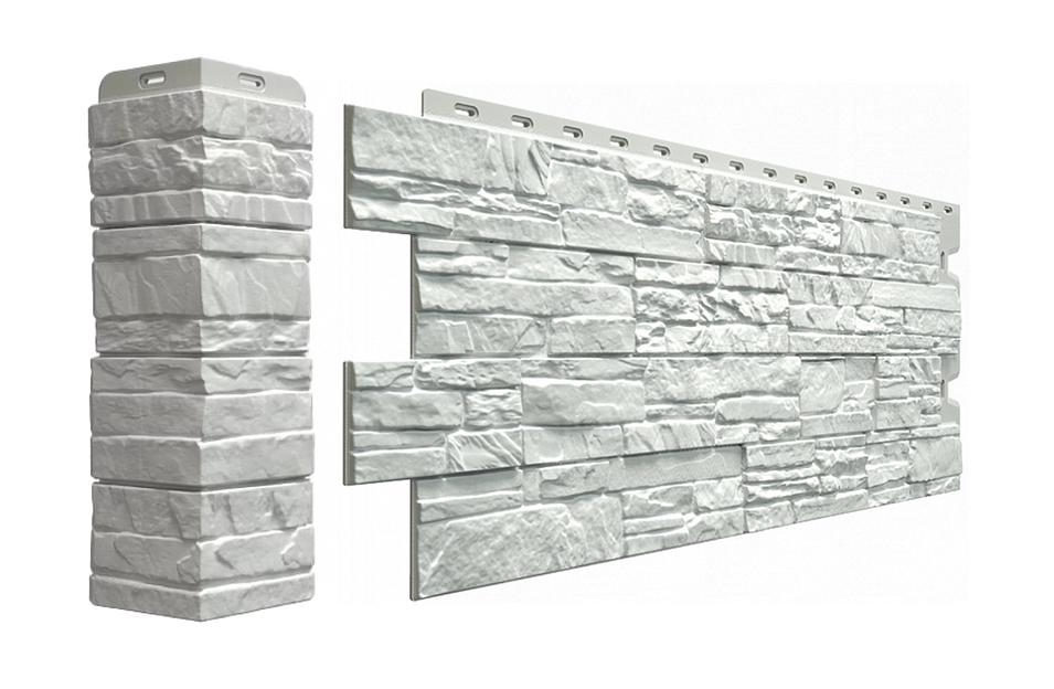 Фасадная панель Döcke «Stein» цвет молочный ОПТ фото 1