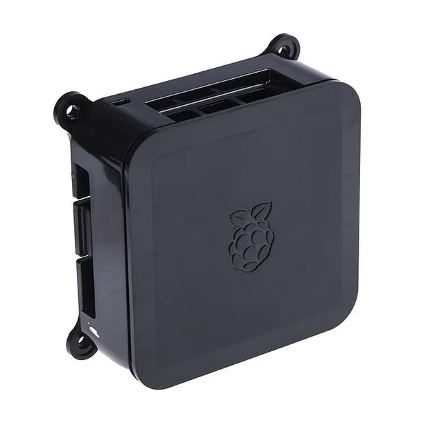 Корпус DesignSpark ABS Case для Raspberry Pi 3 B/B+, встроенное крепление VESA (100х100мм), цвет черный (136-0232)(136-0233) {40} фото 1