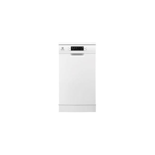Посудомоечная машина Electrolux ESS42220SW, узкая, напольная, 44.6см, загрузка 9 комплектов, белая фото 1