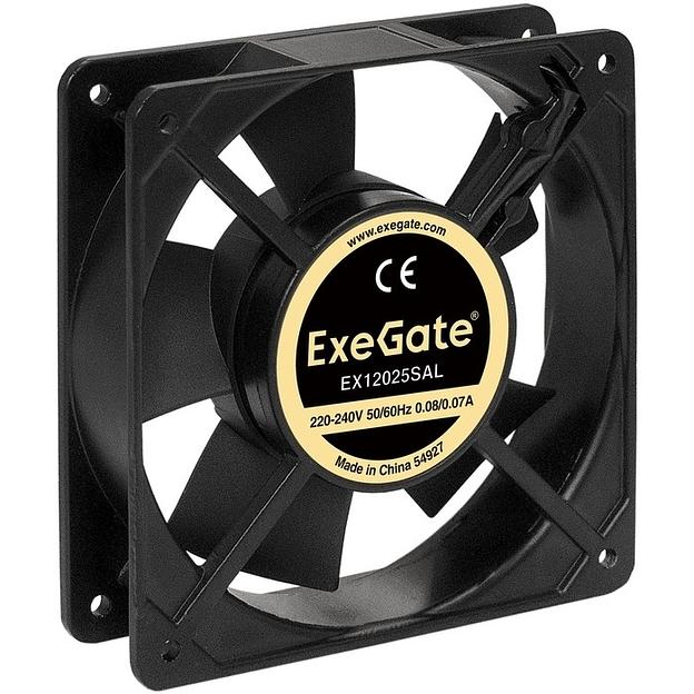 Exegate EX289015RUS Вентилятор 220В ExeGate EX12025SAL (120x120x25 мм, Sleeve bearing (подшипник скольжения), подводящий провод 30 см, 2100RPM, 32dBA) фото 1