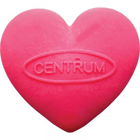 Стирательная резинка Сердце 35х35мм, синтетический каучук, розовый, Centrum фото 1
