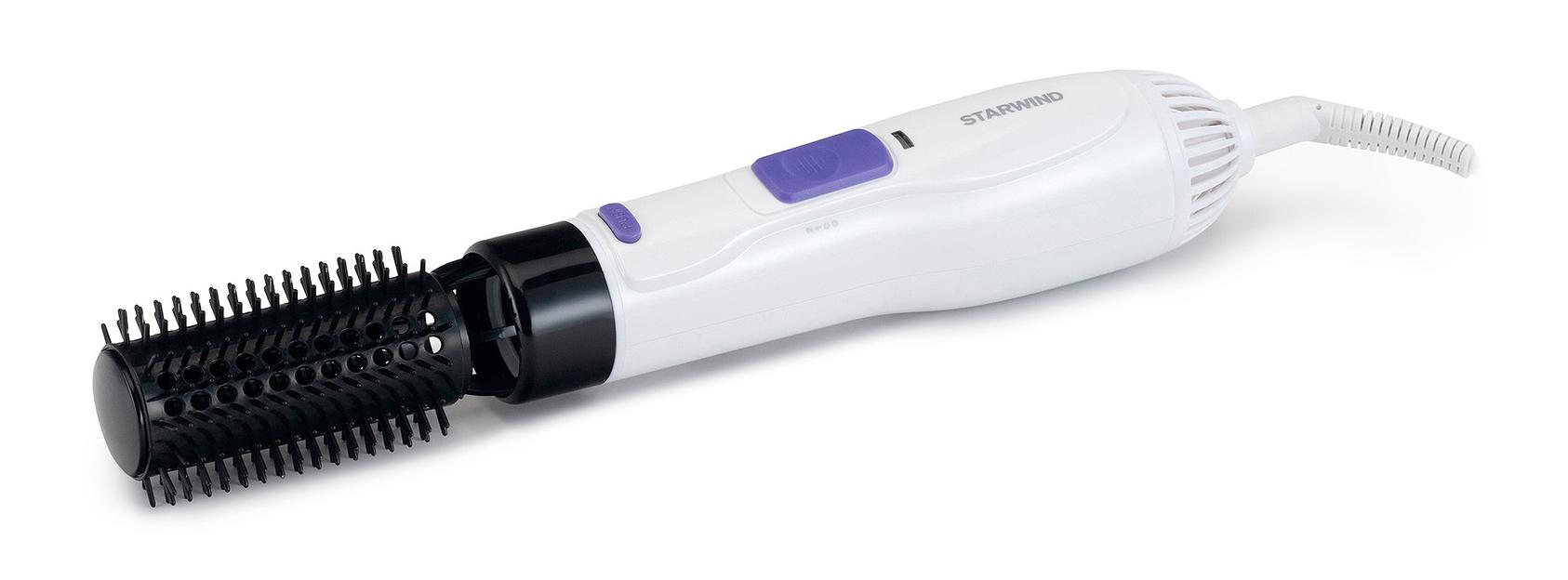 Фен-щетка Starwind SHP8502 1000Вт белый/фиолетовый фото 1