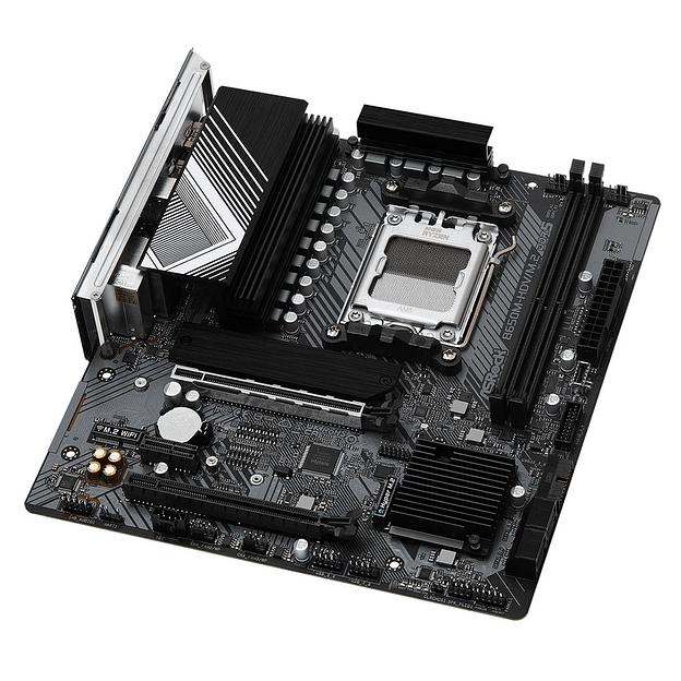 Материнская плата ASROCK B650M-HDV/M.2, AM5, B650, 2*DDR5, HDMI+DP, 4xSATA3 6.0, M.2 Socket, RAID, USB 3.2, USB 2.0, Type-C, mATX (B650M-HDV/M.2) фото 4
