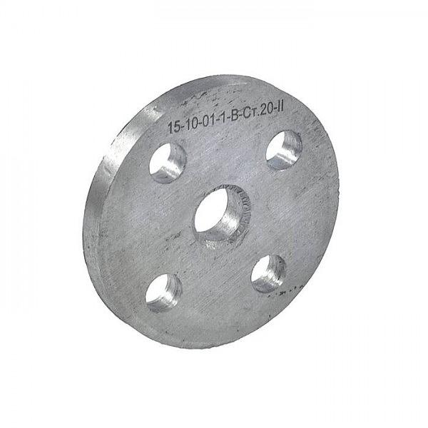 Фланец сталь плоский Ду 100 Ру10 тип 01 ряд 1 исп. B ГОСТ 33259-2015 фото 1