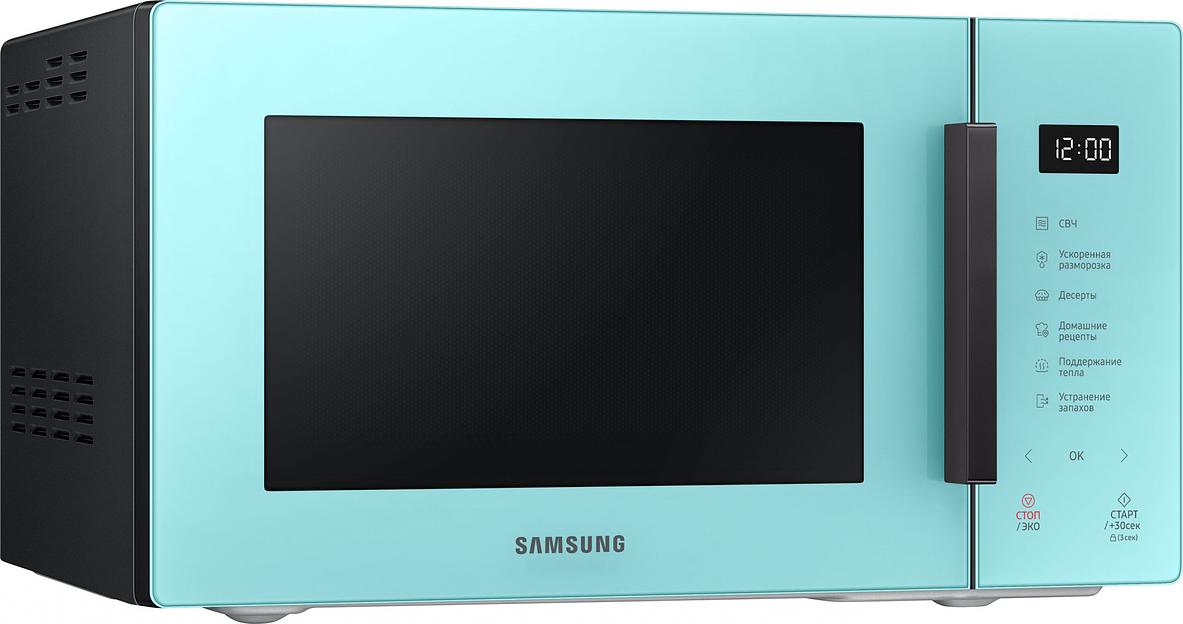 Микроволновая Печь Samsung MS23T5018AN/BW 23л. 800Вт нежная мята фото 2