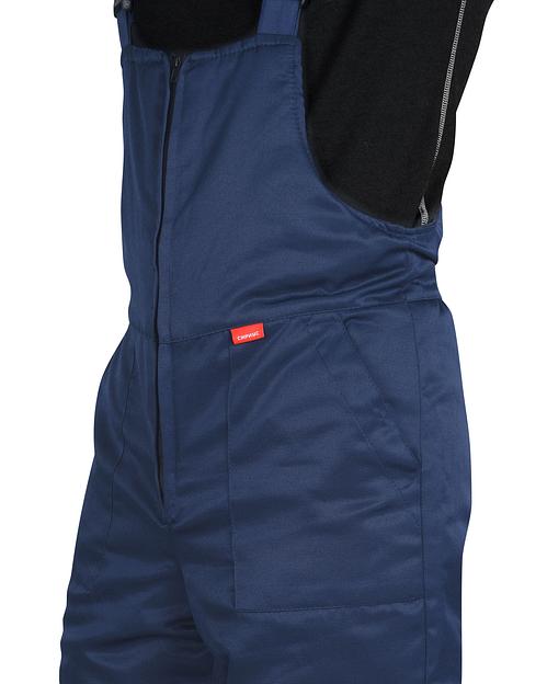 Костюм «Сириус-Профессионал» зимний куртка и полукомбинезон, синий с серым ОПТ фото 7