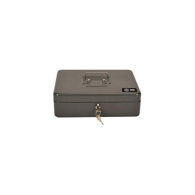 Ящик для денег Cactus CS-CB-004GY 90x300x240, сталь, серый фото 1