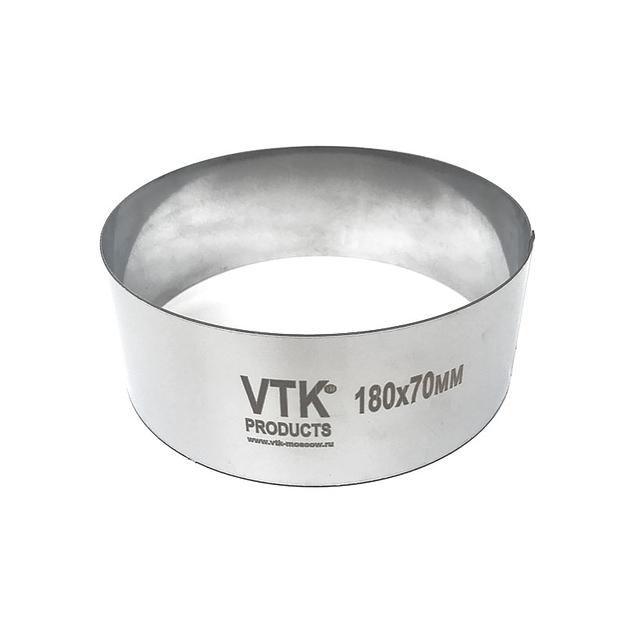 Форма для выпечки и заморозки Кольцо диаметр 180 мм высота 70 мм фото 1