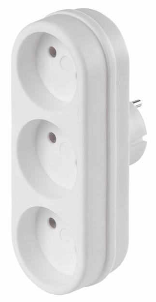 Сетевой разветвитель Buro BU-PS3-W (3 розетки) белый (пакет ПЭ) фото 1