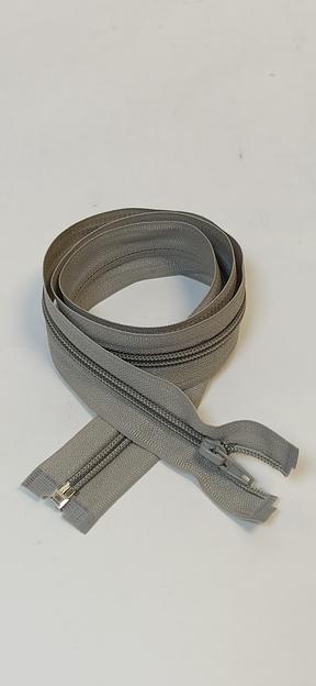 Молния спираль №5 80см 1зам. Светло-серый фото 1