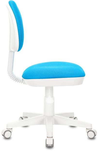 Кресло детское Бюрократ KD-3 голубой TW-55 крестов. пластик белый фото 3