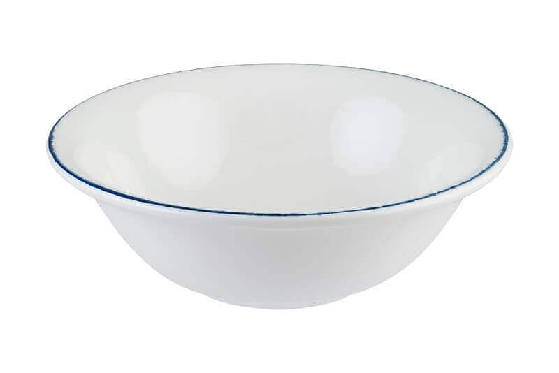 Салатник d=160 мм. 400 мл. h=53 мм. (тарелка подст.70714) Ретро синий край, форма Гурмэ /1/12/ фото 1