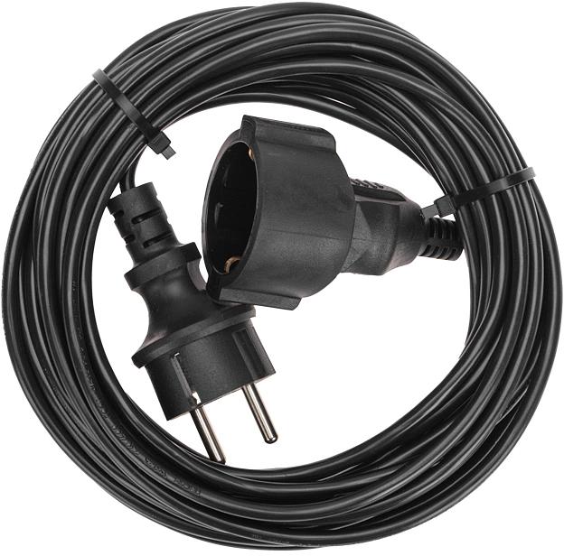 Удлинитель силовой PROconnect PROc-Uc (13-4909) 2x0.75кв.мм 1розет. 10м ПВС 6A без катушки черный фото 2