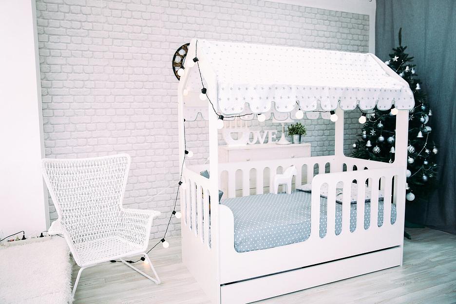 Кровать-домик с ящиком ЛДСП ОПТ фото 10